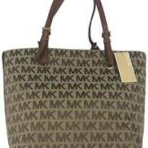 MICHAEL Michael Kors 100% authentic Jet Set GRAB BAG Signature Leather Shoulder